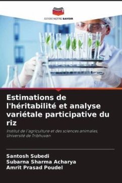 Estimations de l'héritabilité et analyse variétale participative du riz - Subedi, Santosh;Acharya, Subarna Sharma;Poudel, Amrit Prasad