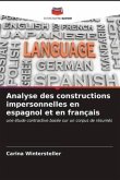 Analyse des constructions impersonnelles en espagnol et en français