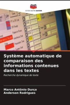 Système automatique de comparaison des informations contenues dans les textes - Durço, Marco Antônio;Rodrigues, Anderson