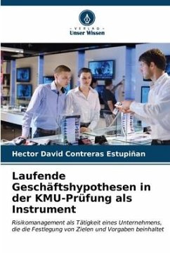 Laufende Geschäftshypothesen in der KMU-Prüfung als Instrument - Contreras Estupiñan, Hector David