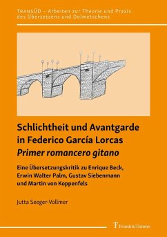 Schlichtheit und Avantgarde in Federico García Lorcas 'Primer romancero gitano' (eBook, PDF) - Seeger-Vollmer, Jutta