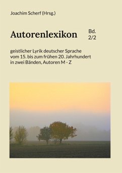 Autorenlexikon geistlicher Lyrik deutscher Sprache, Band 2 (eBook, PDF)