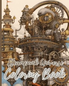 Cover Steampunk Universe Coloring Book For Adults