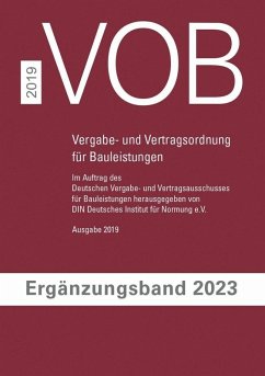 Cover VOB Vergabe- und Vertragsordnung für Bauleistungen (eBook, PDF)