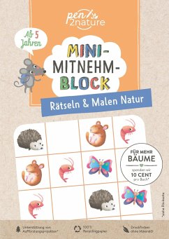 Mini-Mitnehm-Block Rätseln & Malen Natur - pen2nature