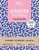 Geschenkpapier-Buch Color Power   100% Recyclingpapier
