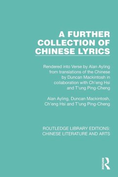 Cover A Further Collection of Chinese Lyrics