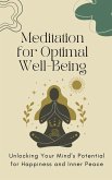 Meditation for Optimal Well-Being (eBook, ePUB)