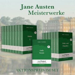 Jane Austens Meisterwerke (Bücher + 15 MP3 Audio-CDs) - Lesemethode von Ilya Frank - Zweisprachige Ausgabe Englisch-Deut - Austen, Jane