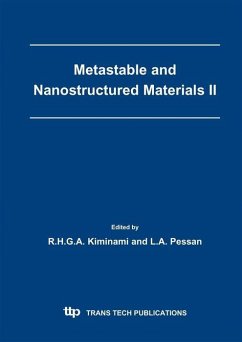 Metastable and Nanostructured Materials II (eBook, PDF) - Kiminami, R. H. G. A.; Pessan, Luiz Antonio