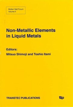 Cover Non-Metallic Elements in Liquid Metals (eBook, PDF)