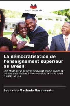 Cover La démocratisation de l'enseignement supérieur au Brésil: