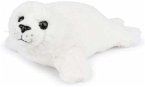 WWF Plüsch 01629 - Robbe, weiß, Polar-Kollektion, Eco-Plüschtier, 15 cm