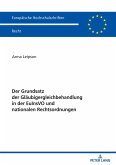 Der Grundsatz der Glaeubigergleichbehandlung in der EuInsVO und nationalen Rechtsordnungen (eBook, PDF)