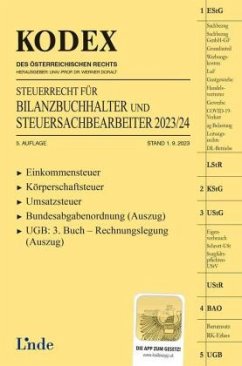 KODEX Steuerrecht für Bilanzbuchhalter und Steuersachbearbeiter 2023/24 - Hilber, Klaus