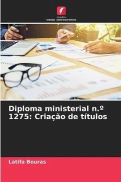 Diploma ministerial n.º 1275: Criação de títulos - Bouras, Latifa