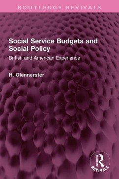 Cover Social Service Budgets and Social Policy (eBook, ePUB)