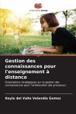 Gestion des connaissances pour l'enseignement à distance