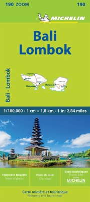 Michelin Bali: Lombok Road and Tourist Zoom Map 190 - Michelin