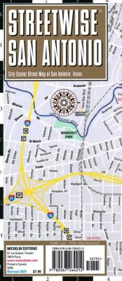 Streetwise San Antonio Map - Laminated City Center Map of San Antonio, Texas - Michelin
