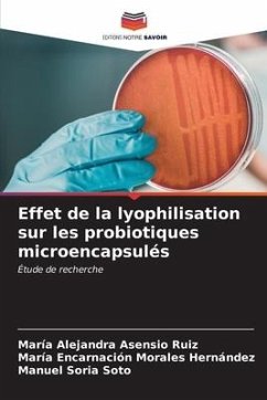 Effet de la lyophilisation sur les probiotiques microencapsulés - Asensio Ruiz, María Alejandra;Morales Hernández, María Encarnación;Soria Soto, Manuel