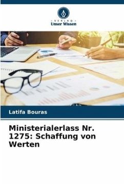 Ministerialerlass Nr. 1275: Schaffung von Werten - Bouras, Latifa