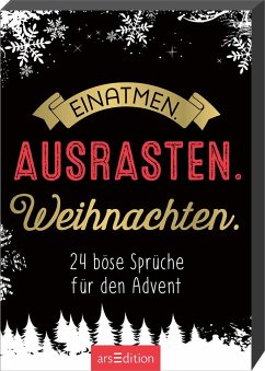 Cover Einatmen. Ausrasten. Weihnachten.