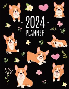 Corgi Planner 2024 - Press, Happy Oak Tree