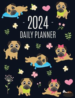 Pug Planner 2024 - Press, Happy Oak Tree