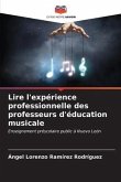 Lire l'expérience professionnelle des professeurs d'éducation musicale