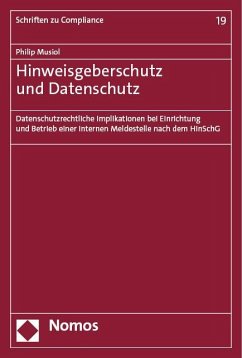 Hinweisgeberschutz und Datenschutz - Musiol, Philip