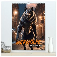 Werwölfe - mystischer Mond (hochwertiger Premium Wandkalender 2024 DIN A2 hoch), Kunstdruck in Hochglanz - Calvendo;Utz, Renate