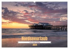 Nordseeurlaub in St. Peter-Ording (Wandkalender 2024 DIN A2 quer), CALVENDO Monatskalender - Calvendo;Moswald, Ulla
