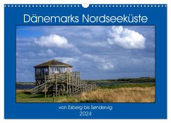 Dänemarks Nordseeküste - von Esbjerg bis Sondervig (Wandkalender 2024 DIN A3 quer), CALVENDO Monatskalender