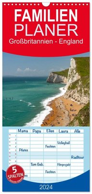 Familienplaner 2024 - Großbritannien - England mit 5 Spalten (Wandkalender, 21 x 45 cm) CALVENDO