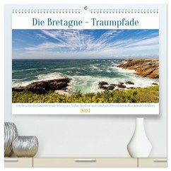 Die Bretagne - Traumpfade (hochwertiger Premium Wandkalender 2024 DIN A2 quer), Kunstdruck in Hochglanz