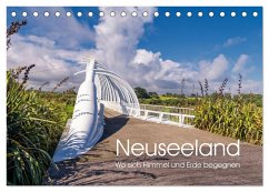 Neuseeland - Wo sich Himmel und Erde begegnen (Tischkalender 2024 DIN A5 quer), CALVENDO Monatskalender