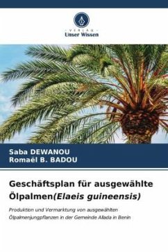 Geschäftsplan für ausgewählte Ölpalmen(Elaeis guineensis) - DEWANOU, Saba;BADOU, Romaël B.