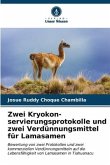 Zwei Kryokon-servierungsprotokolle und zwei Verdünnungsmittel für Lamasamen