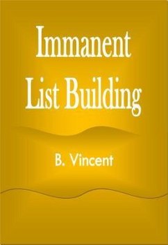 Immanent List Building (eBook, ePUB) - Vincent, B.