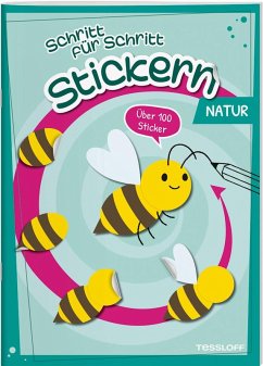 Stickern Schritt für Schritt. Natur