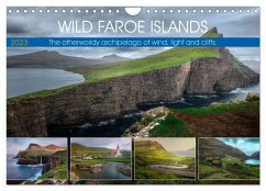 Wild Faroe Islands. The otherworldy archipelago of wind, light and cliffs. (Wall Calendar 2024 DIN A4 landscape), CALVENDO 12 Month Wall Calendar