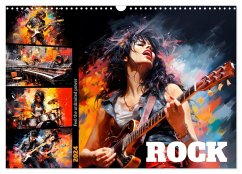 ROCK Feel the unlimited power (Wall Calendar 2024 DIN A3 landscape), CALVENDO 12 Month Wall Calendar - Viola, Melanie