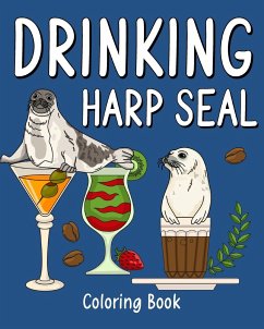 Drinking Harp Seal Coloring Book - Paperland