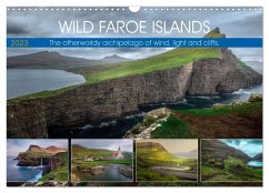 Wild Faroe Islands. The otherworldy archipelago of wind, light and cliffs. (Wall Calendar 2024 DIN A3 landscape), CALVENDO 12 Month Wall Calendar