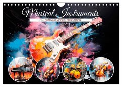 Musical Instruments CHARMING MODERN PRESENTATION (Wall Calendar 2024 DIN A4 landscape), CALVENDO 12 Month Wall Calendar