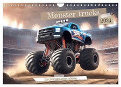 Monster trucks La confrontation ultime (Calendrier mural 2024 DIN A4 vertical), CALVENDO calendrier mensuel