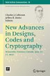 New Advances in Designs, Codes and... - Bild 1