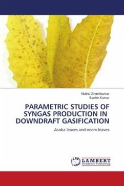 PARAMETRIC STUDIES OF SYNGAS PRODUCTION IN DOWNDRAFT GASIFICATION - Dineshkumar, Muthu;Kumar, Sachin