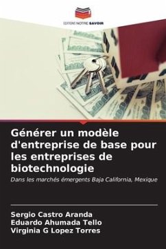 Générer un modèle d'entreprise de base pour les entreprises de biotechnologie - Castro Aranda, Sergio;Ahumada Tello, Eduardo;Lopez Torres, Virginia G